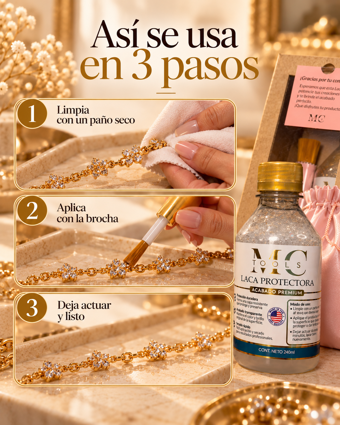 Así se usa en 3 pasos